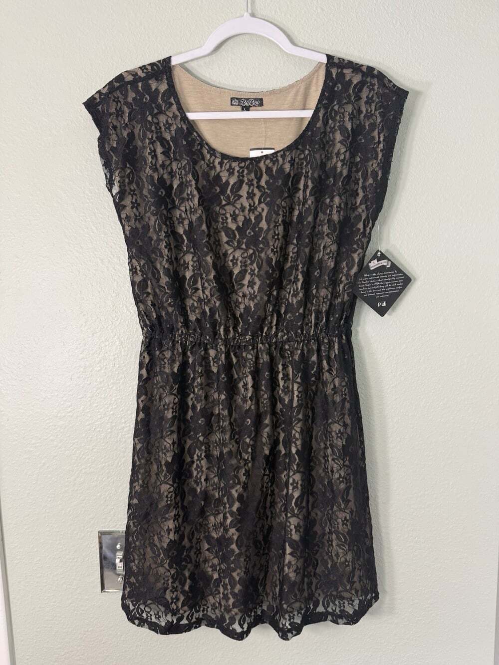 BeBop Black Midi Sleeveless Lace Dress - Event Dress NWT Size Large